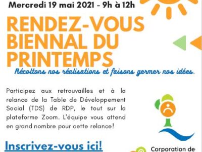 INVITATION: Rendez-vous de printemps 2021